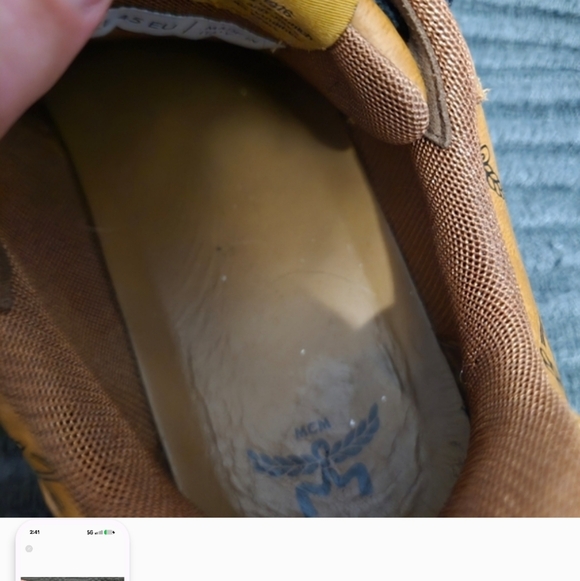 Authentic MCM Skywonder Lo Sneakers Size 12 (1000 Dollar Retail!) Made In Italy - Picture 5 of 6